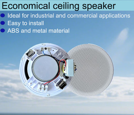 Bom preço FL-60 custo-eficiente 100V PA em alto-falante de teto novo design sem borda 6W 6 polegadas ABS alto-falante de teto de plástico on-line