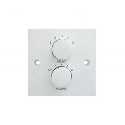 Bon prix Contrôleur de volume de type carré de 60 W monté sur le mur, facile à utiliser Contrôleur de volume de PC de couleur blanche en ligne