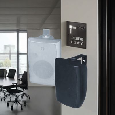 Bon prix Haut-parleur mural woofer 6 pouces ABS blanc et noir pour montage mural PA en ligne