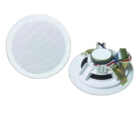 Bon prix Haut-parleur de plafond 100V 5 pouces 6W en plastique ABS avec pince à ressort en ligne