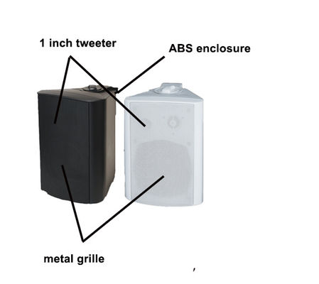 Bon prix Haut-parleurs muraux PA 30W 8 ohms, boîtier ABS, système de sonorisation mural 5 pouces en ligne