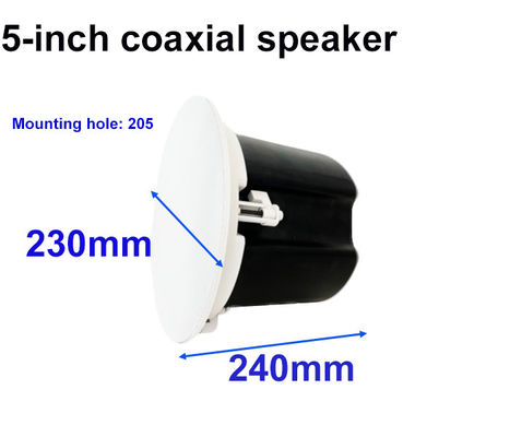 5-inch 30w 100V Frameless Magnetic Commercial Audio Ceiling Speaker Public Address System High Quality 