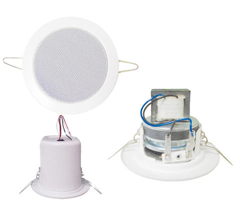 Bon prix Haut-parleur de plafond Iron Sound élégant 4 pouces 6W avec cache arrière en ligne
