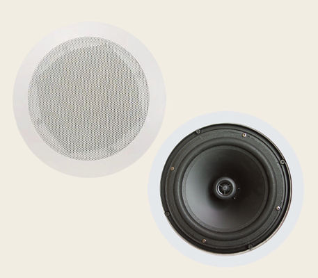 Bon prix Haut-parleurs d'ambiance encastrés au plafond 20W 100V ABS 5 pouces coaxiaux en ligne