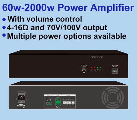 قیمت خوب تقویت‌کننده قدرت پخش PA-240A، تقویت‌کننده قدرت 240 وات، تقویت‌کننده با توان بالا برای سینمای خانگی آنلاین