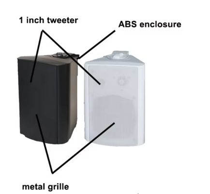 Buen precio Altavoces de pared con tweeter de 1'' y woofer de 3'' OEM ODM 15w/30w, 1 año de garantía, color blanco y negro en línea