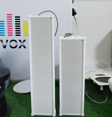 Bom preço 20W IP44 Waterproof Speaker Column Speaker PA System 2*4 Inch Woofer OEM ODM Cor Branca Durável on-line