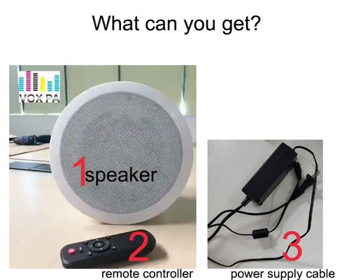 Harga bagus Speaker Koaksial 4 Inci Bahan ABS Speaker Aktif 2×20W 12V/2A Pemasangan Mudah OEM ODM Kustomisasi Logo Pabrik on line