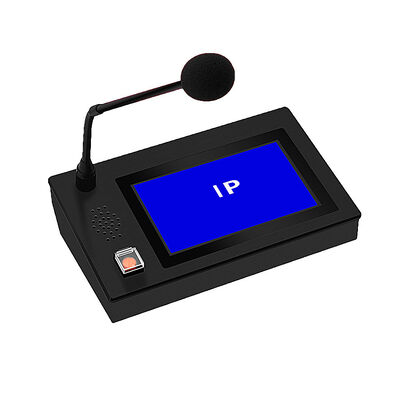 Buen precio Micrófono IP de escritorio con pantalla táctil de 7 pulgadas para sistema de megafonía en red IP en línea